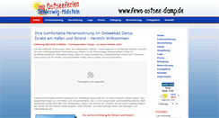 Desktop Screenshot of fewo-ostsee-damp.de