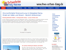 Tablet Screenshot of fewo-ostsee-damp.de